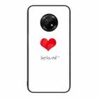 For Huawei Enjoy 20 Plus 5G Colorful Painted Glass Phone Case(Red Heart) - 1