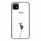 For Huawei Enjoy 20 5G Colorful Painted Glass Phone Case(A Flower) - 1