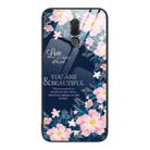 For Huawei Maimang 6 Colorful Painted Glass Phone Case(Flower) - 1