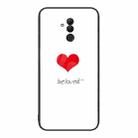 For Huawei Maimang 7 Colorful Painted Glass Phone Case(Red Heart) - 1
