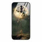 For Huawei Maimang 7 Colorful Painted Glass Phone Case(Moon) - 1