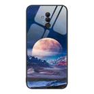 For Huawei Maimang 7 Colorful Painted Glass Phone Case(Moon Hill) - 1