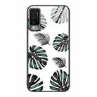 For Huawei Maimang 10 Colorful Painted Glass Phone Case(Banana Leaf) - 1