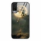 For Huawei Maimang 10 Colorful Painted Glass Phone Case(Moon) - 1