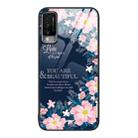 For Huawei Maimang 10 Colorful Painted Glass Phone Case(Flower) - 1