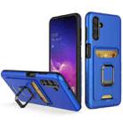 For Samsung Galaxy A13 5G Card Shield Magnetic Holder Phone Case(Royal Blue) - 1