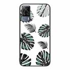 For vivo S9e Colorful Painted Glass Phone Case(Banana Leaf) - 1