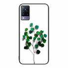 For vivo S9 Colorful Painted Glass Phone Case(Sapling) - 1