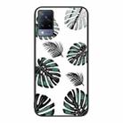 For vivo S9 Colorful Painted Glass Phone Case(Banana Leaf) - 1