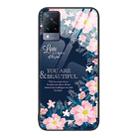 For vivo S9 Colorful Painted Glass Phone Case(Flower) - 1