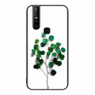 For vivo V15 Colorful Painted Glass Phone Case(Sapling) - 1