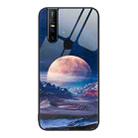 For vivo V15 Colorful Painted Glass Phone Case(Moon Hill) - 1