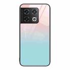 For OnePlus 10 Pro Colorful Painted Glass Phone Case(Blue Sky) - 1