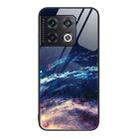 For OnePlus 10 Pro Colorful Painted Glass Phone Case(Starry Sky) - 1