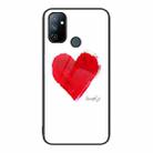 For OnePlus Nord N100 Colorful Painted Glass Phone Case(Love) - 1