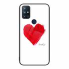For OnePlus Nord N10 5G Colorful Painted Glass Phone Case(Love) - 1