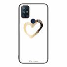 For OnePlus Nord N10 5G Colorful Painted Glass Phone Case(Golden Love) - 1