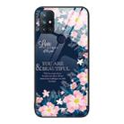 For OnePlus Nord N10 5G Colorful Painted Glass Phone Case(Flower) - 1