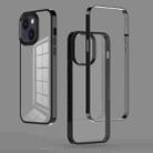 For iPhone 14 Plus 3 in 1 Electroplated Frame Phantom Phone Case (Grey) - 1