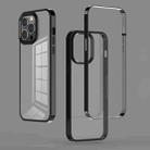 For iPhone 14 Pro 3 in 1 Electroplated Frame Phantom Phone Case(Grey) - 1