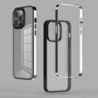 For iPhone 14 Pro Max 3 in 1 Electroplated Frame Phantom Phone Case (Silver) - 1