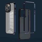 For iPhone 13 Pro Max 3 in 1 Electroplated Frame Phantom Phone Case (Blue) - 1