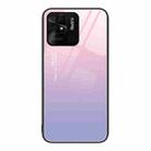 For Xiaomi Redmi 10C Colorful Painted Glass Phone Case(Purple Sky) - 1