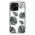For Xiaomi Redmi 10C Colorful Painted Glass Phone Case(Banana Leaf) - 1
