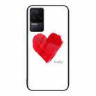 For Xiaomi Redmi K50 Pro Colorful Painted Glass Phone Case(Love) - 1