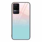 For Xiaomi Redmi K50 Pro Colorful Painted Glass Phone Case(Blue Sky) - 1