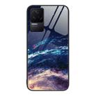 For Xiaomi Redmi K50 Pro Colorful Painted Glass Phone Case(Starry Sky) - 1