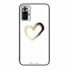 For Xiaomi Redmi Note 10 Pro 4G Colorful Painted Glass Phone Case(Golden Love) - 1