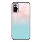 For Xiaomi Redmi Note 10 Pro 4G Colorful Painted Glass Phone Case(Blue Sky) - 1