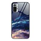 For Xiaomi Redmi Note 10 Pro 4G Colorful Painted Glass Phone Case(Starry Sky) - 1