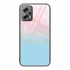 For Xiaomi Redmi Note 11T Pro Colorful Painted Glass Phone Case(Blue Sky) - 1