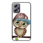 For Xiaomi Redmi Note 11T Pro Colorful Painted Glass Phone Case(Owl) - 1