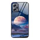 For Xiaomi Redmi Note 11T Pro Colorful Painted Glass Phone Case(Moon Hill) - 1