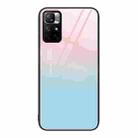 For Xiaomi Redmi Note 11 5G Colorful Painted Glass Phone Case(Blue Sky) - 1