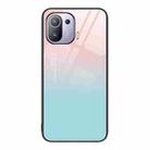 For Xiaomi Mi 11 Pro Colorful Painted Glass Phone Case(Blue Sky) - 1