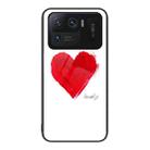 For Xiaomi Mi 11 Ultra Colorful Painted Glass Phone Case(Love) - 1