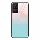 For Xiaomi Redmi K40S Colorful Painted Glass Phone Case(Blue Sky) - 1