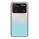 For Xiaomi Poco M4 Pro Colorful Painted Glass Phone Case(Blue Sky) - 1