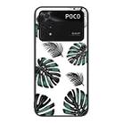 For Xiaomi Poco M4 Pro Colorful Painted Glass Phone Case(Banana Leaf) - 1