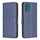 For Motorola Moto G42 4G Lambskin Texture Leather Phone Case(Blue) - 1