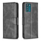 For Motorola Moto G42 4G Lambskin Texture Leather Phone Case(Black) - 1
