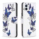 For Nothing Phone 1 Colored Drawing Leather Phone Case(Butterflies) - 1