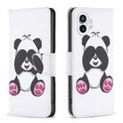 For Nothing Phone 1 Colored Drawing Leather Phone Case(Panda) - 1