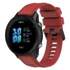 For Garmin Forerunner 955 22mm Silicone Twill Watch Band(Red) - 1