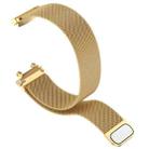 For Huami Amazfit T-Rex 2 Milan Stainless Steel Watch Band(Gold) - 3