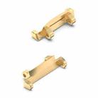 For AMAZFIT T-Rex 2 2 in 1 Metal Watch Band Connectors(Gold) - 1